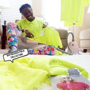 Glow Up 20 Custom Distressed POLO